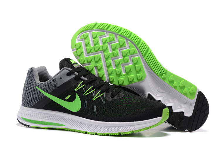 Nike Zoom Winflo II Black Green Running Shoes